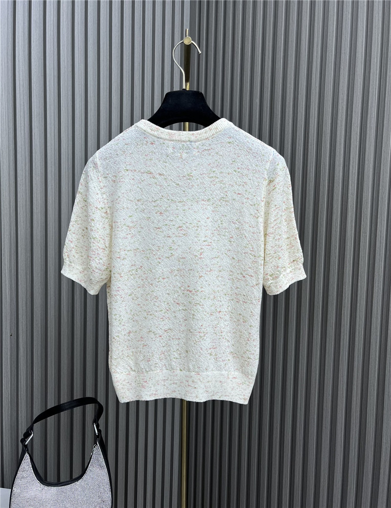 Ch**el knitted short sleeve top replica d&g clothing