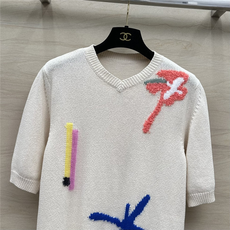 Vanitoo fireworks crocheted wool sweater replica d&g clothing