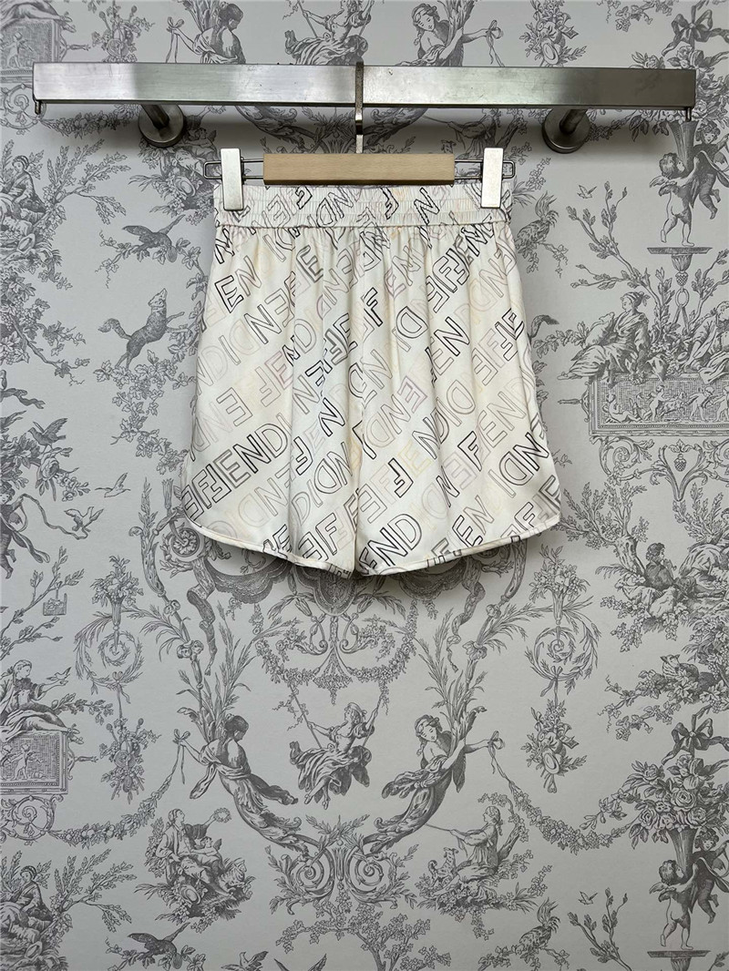 F**di new silk shorts replica designer clothes