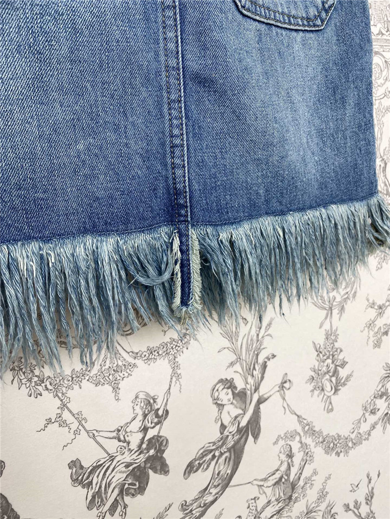 F**di tassel hip-hugging denim skirt replica d&g clothing