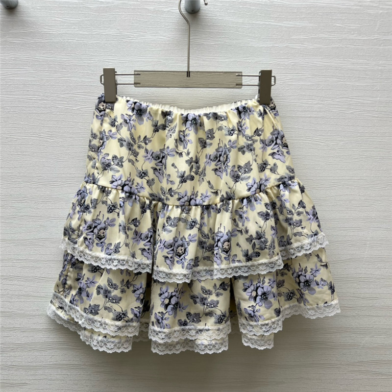 Pra*a resort style floral skirt replica clothing sites
