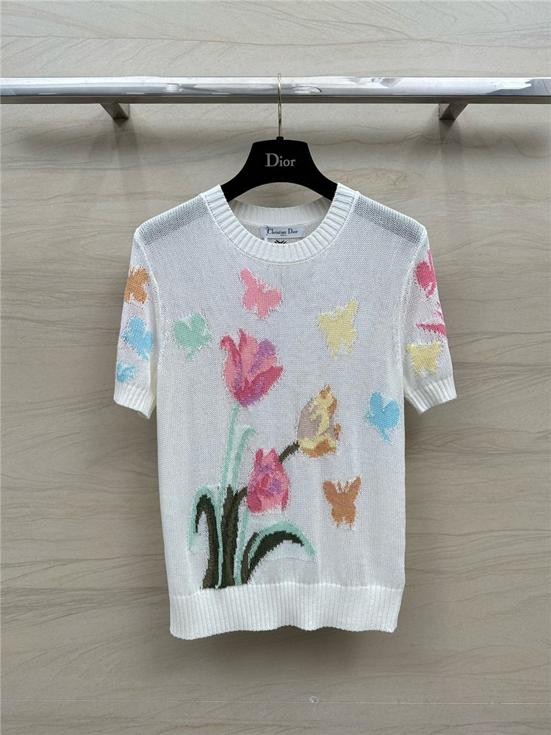 D10r knitted short sleeve top knitted short sleeve top