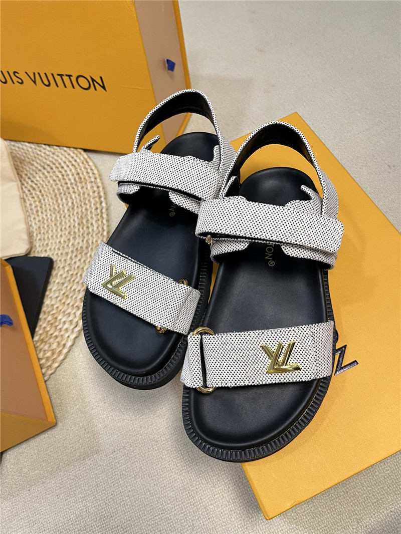 l0vis Vvtt0n lv catwalk style thick sole sandals replica shoes