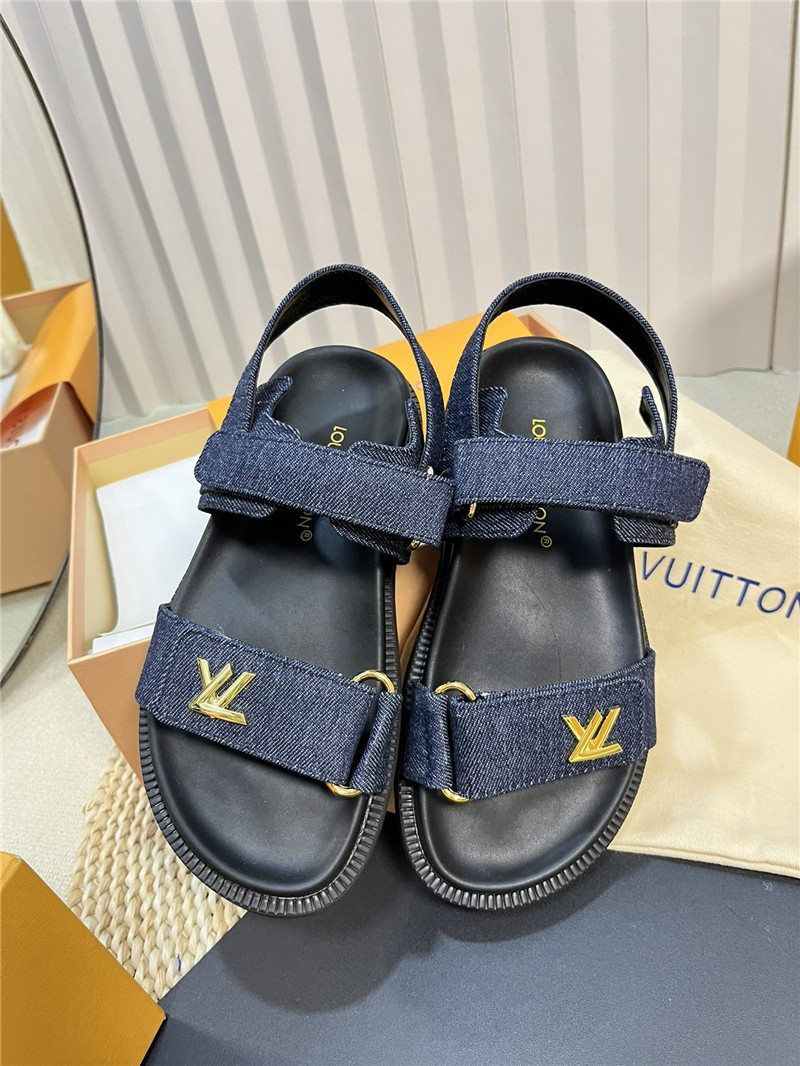 l0vis Vvtt0n lv catwalk style thick sole sandals replica shoes