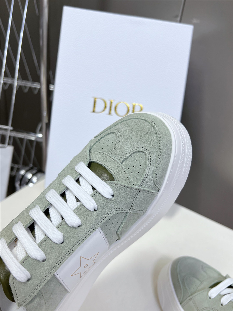 D10r green platform sneakers for women