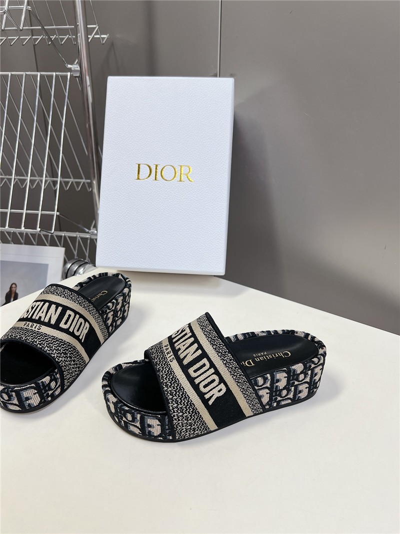 D10r printed platform slippers replica designer shoe