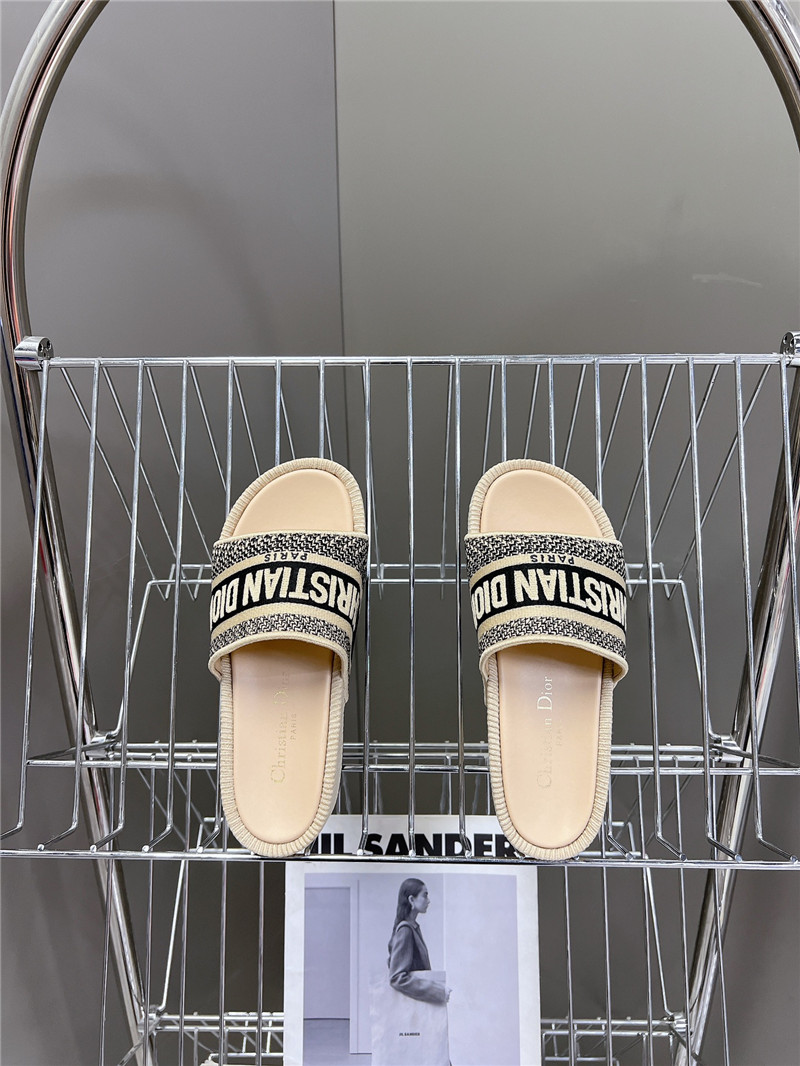 D10r printed platform slippers replica designer shoe