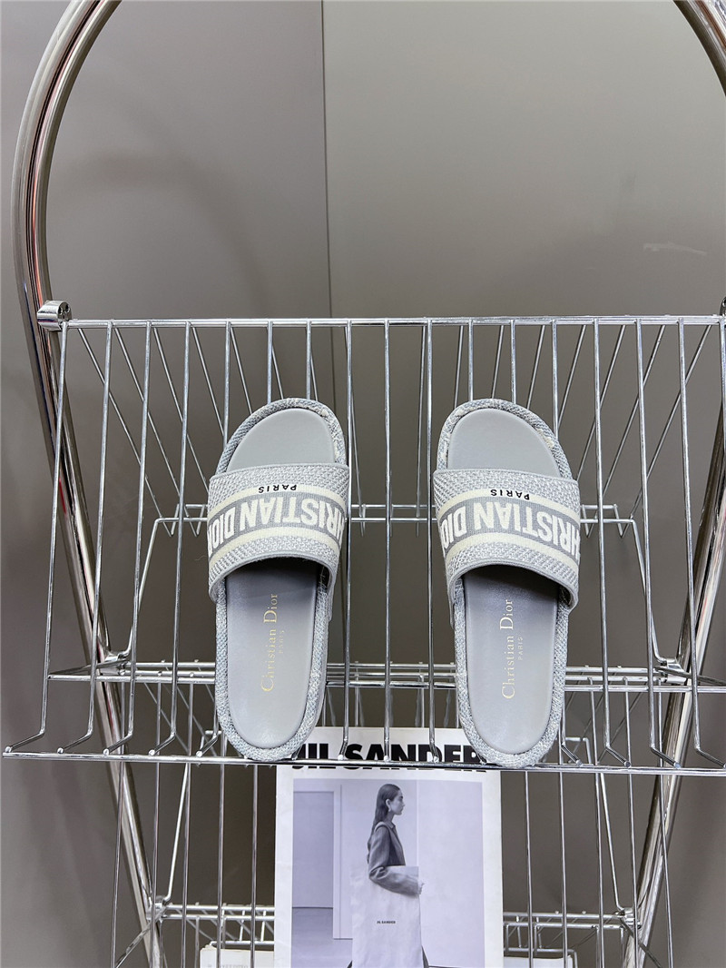 D10r printed platform slippers replica designer shoe