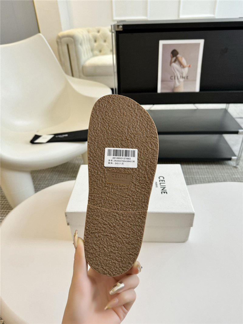 Ce1i*e flat micro label sandals slippers replica shoes