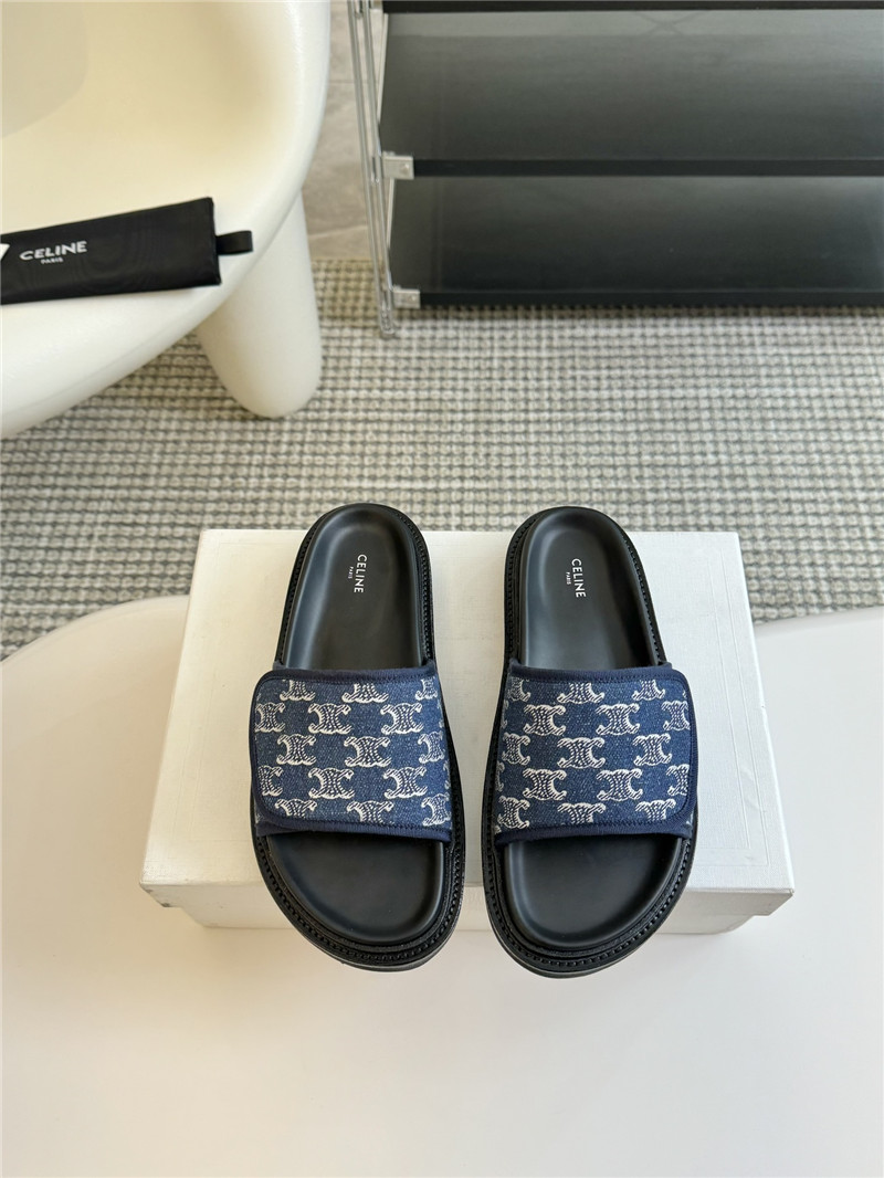 Ce1i*e flat micro label sandals slippers replica shoes