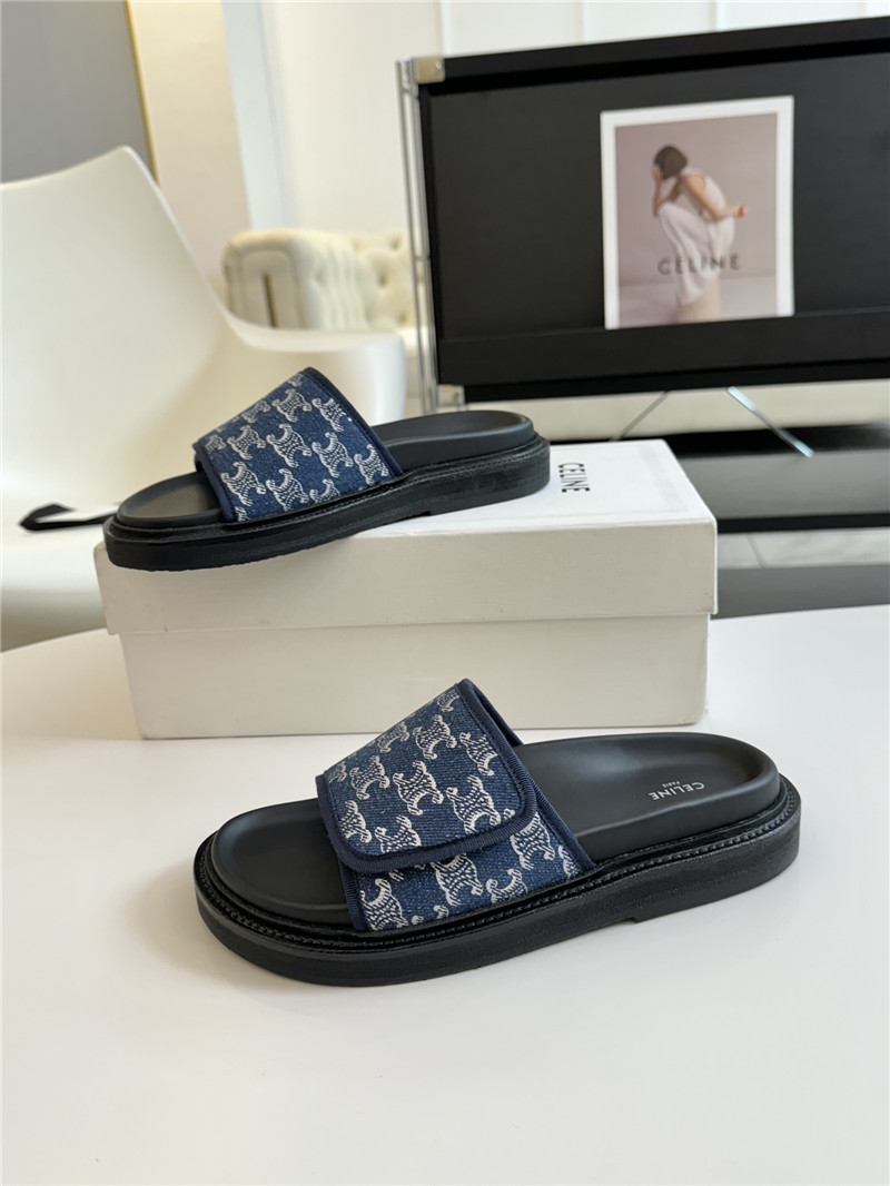 Ce1i*e flat micro label sandals slippers replica shoes