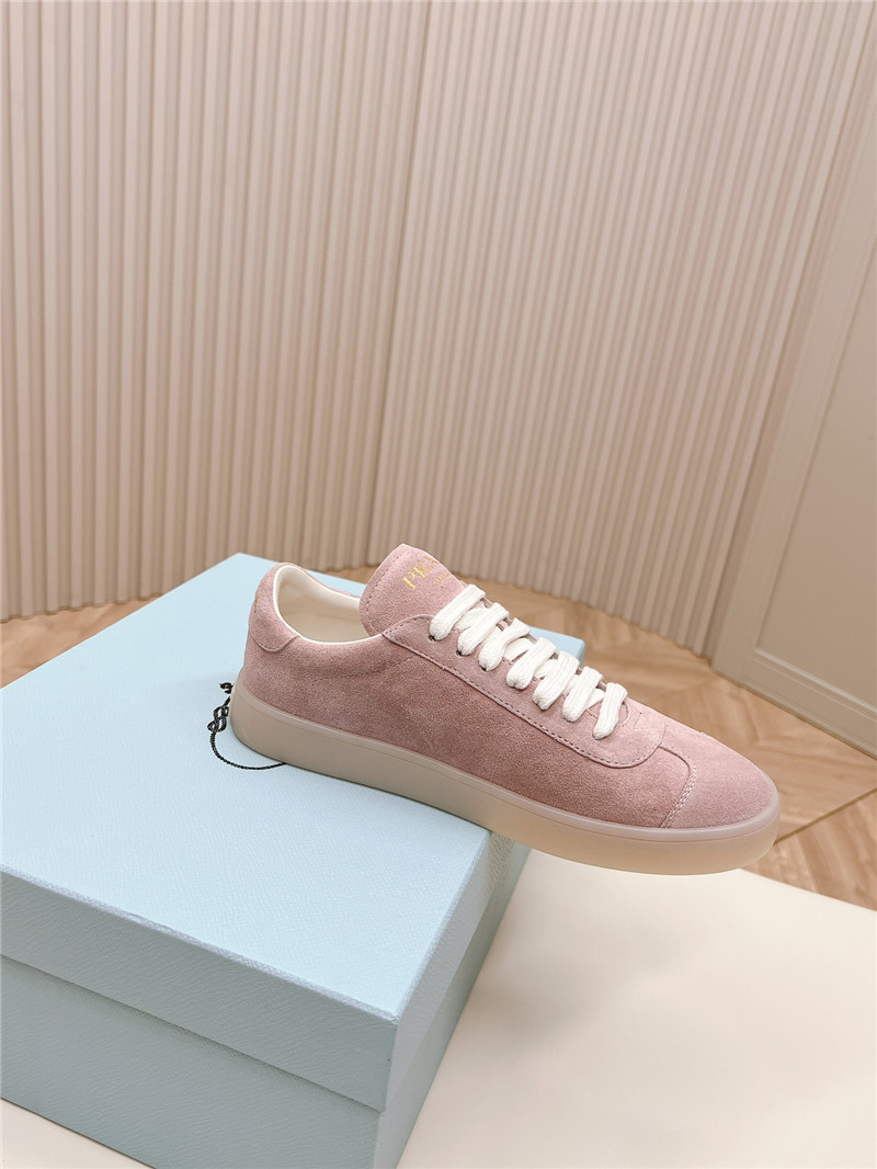 Pra*a pink low top sneakers for women