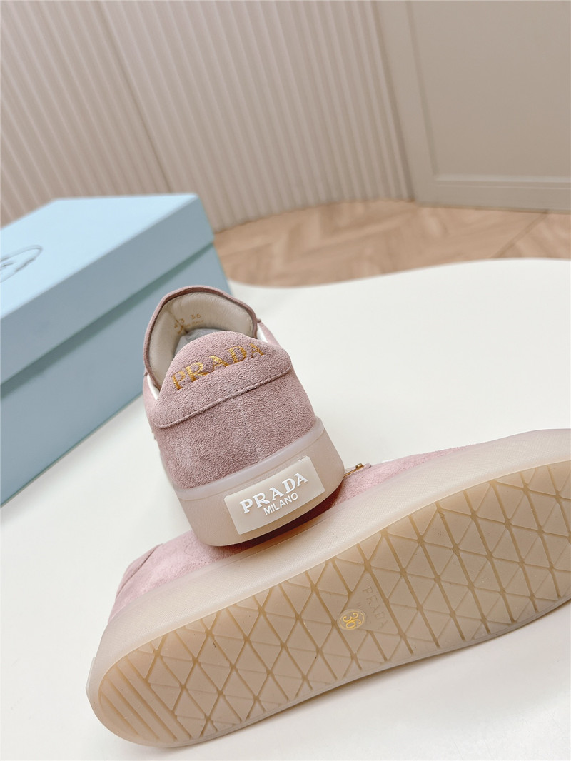 Pra*a pink low top sneakers for women