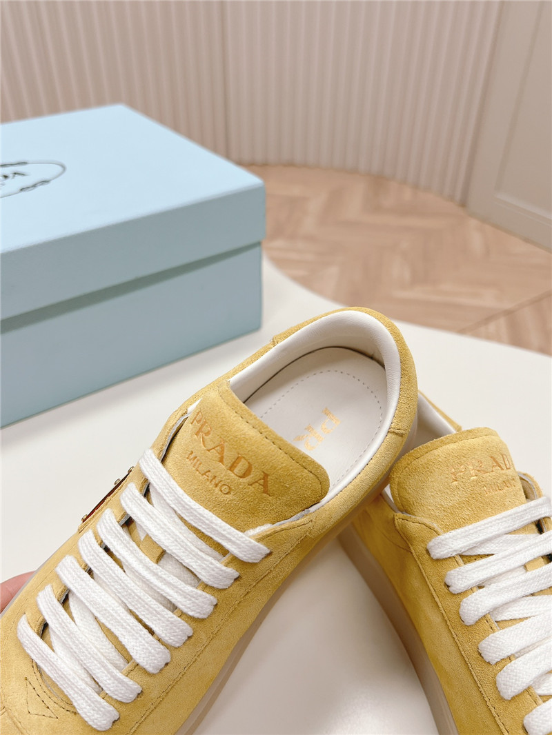 Pra*a yellow low top sneakers for women
