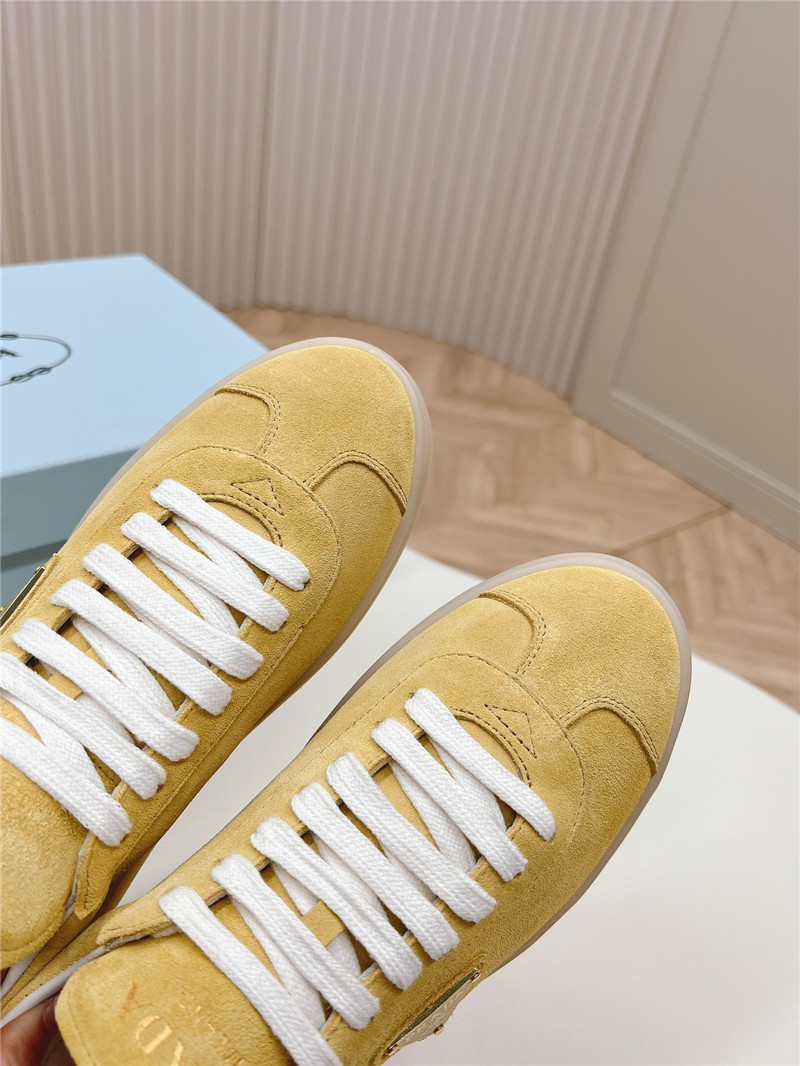 Pra*a yellow low top sneakers for women