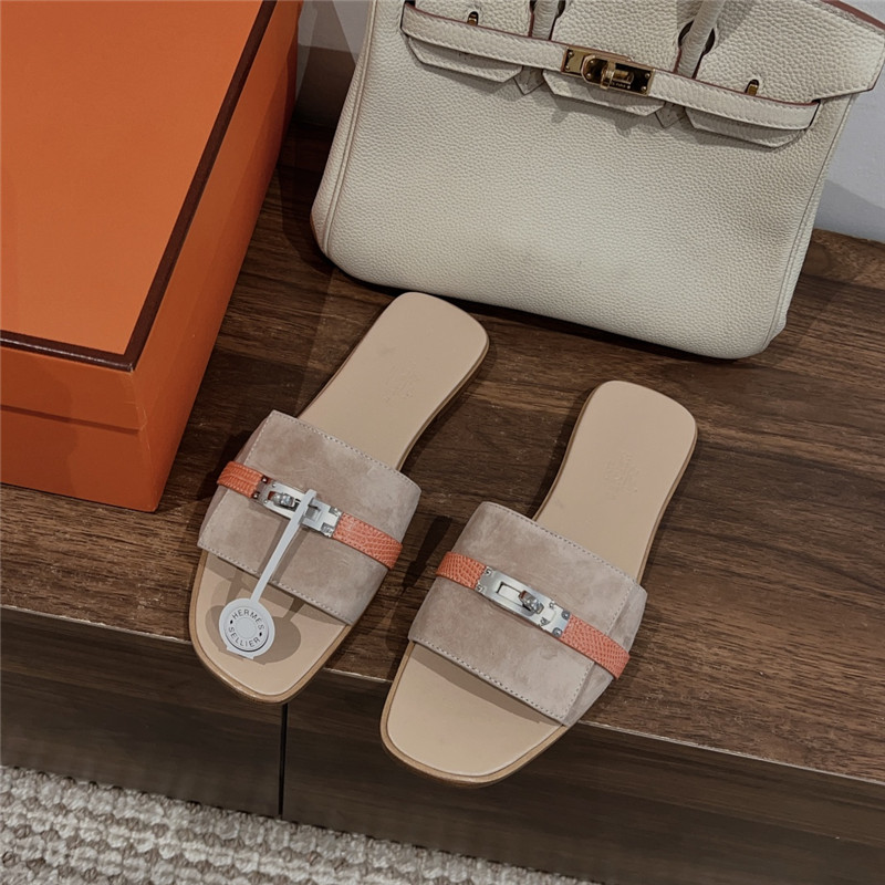 H**me5 kelly buckle slippers replica designer shoes