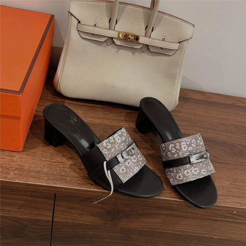 H**me5 kelly buckle slippers replica designer shoes