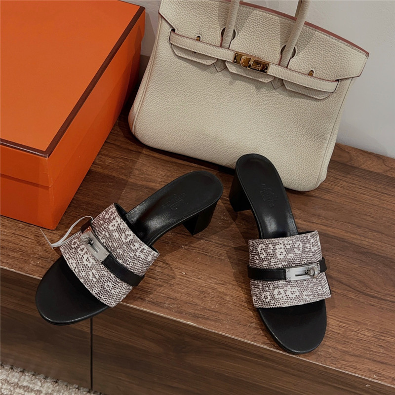 H**me5 kelly buckle slippers replica designer shoes