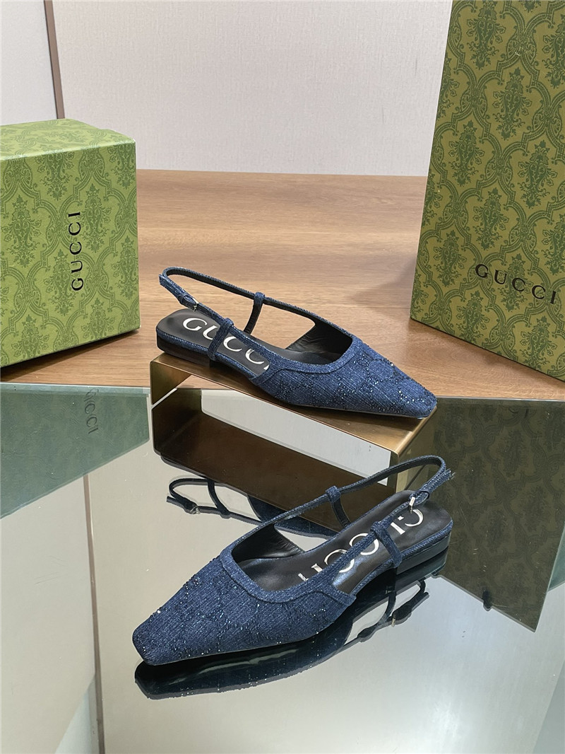 Gvc*1 small square toe back sandals replica shoes