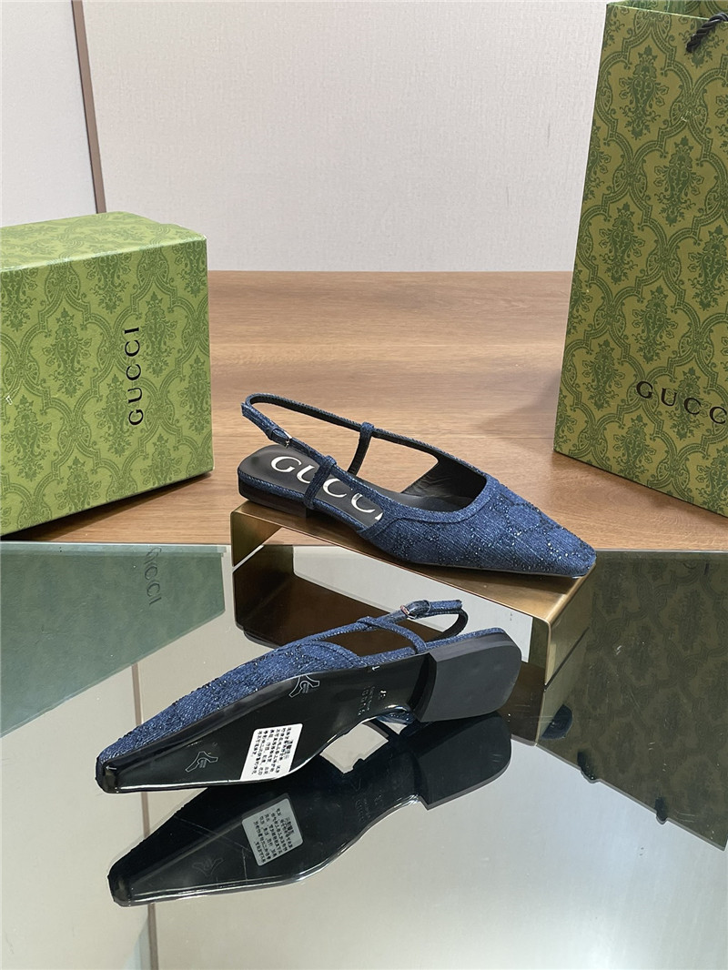 Gvc*1 small square toe back sandals replica shoes