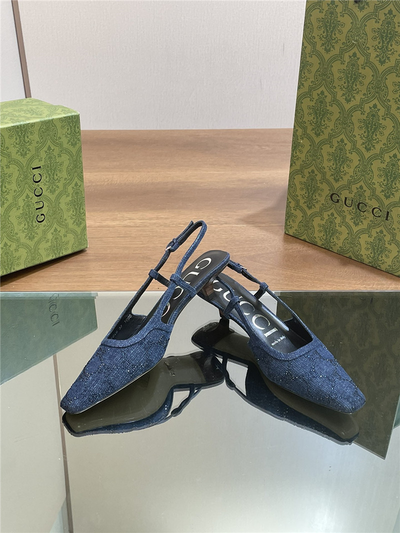 Gvc*1 small square toe back sandals replica shoes
