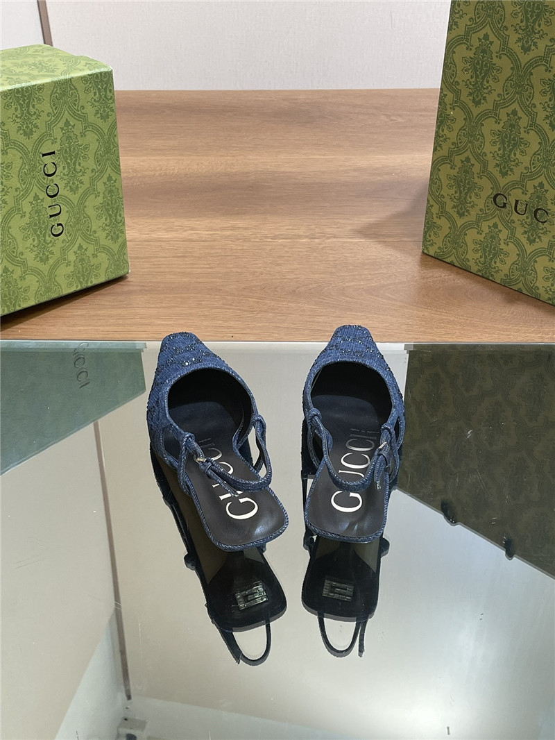 Gvc*1 small square toe back sandals replica shoes