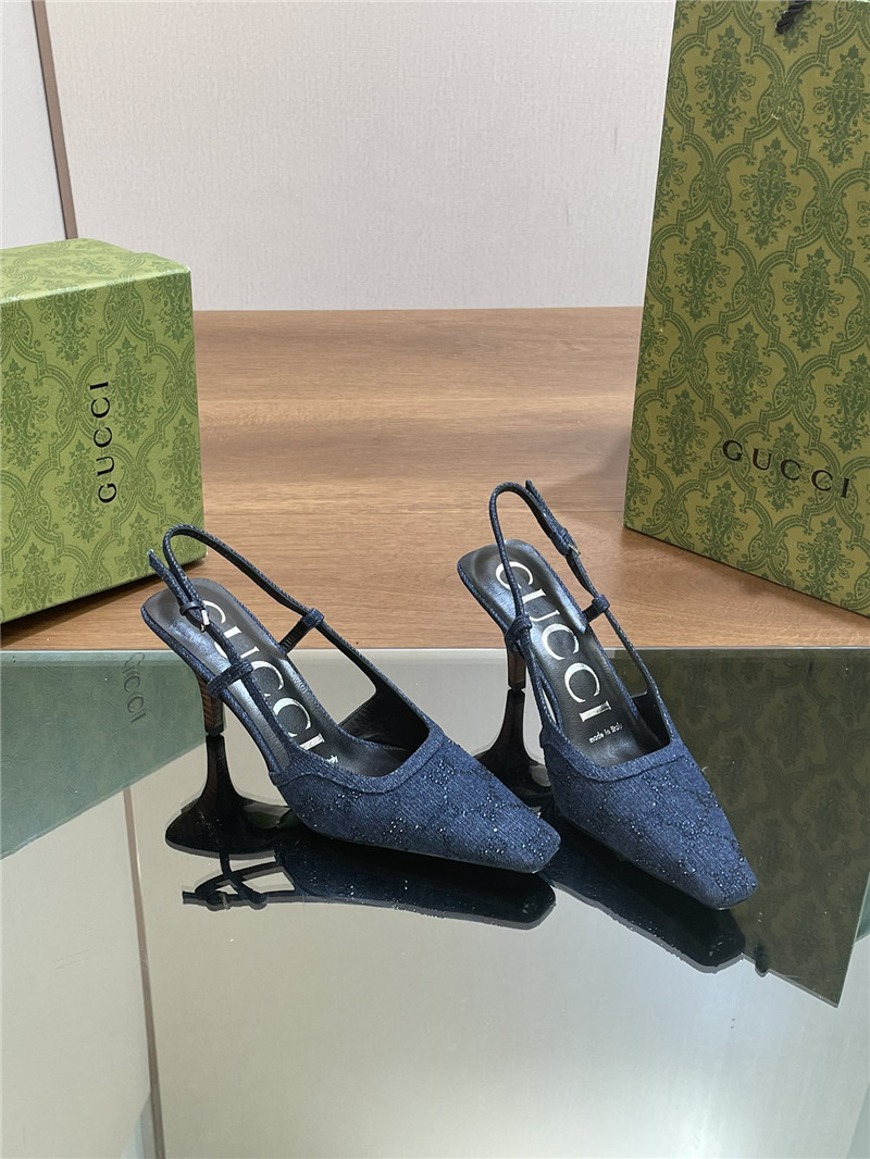 Gvc*1 small square toe back sandals replica shoes