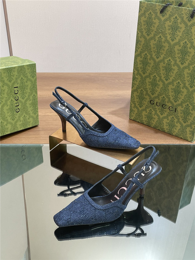 Gvc*1 small square toe back sandals replica shoes