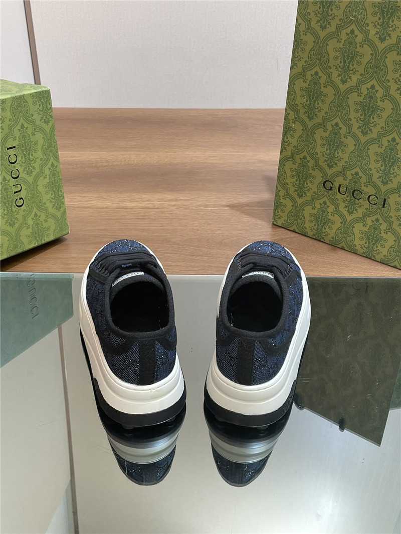Gvc*1 gg denim platform sneakers for women