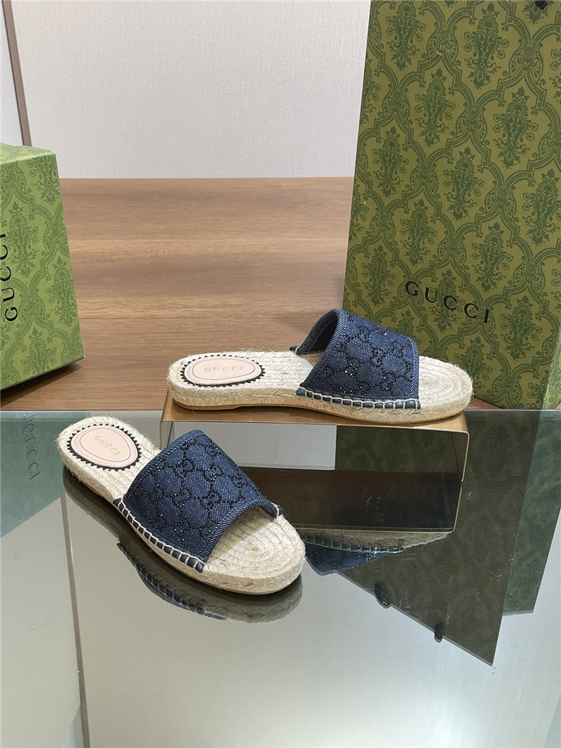Gvc*1 straw hemp fisherman slippers replica shoes