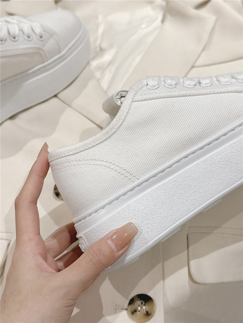 Miu Miu Platform Canvas Sneakers