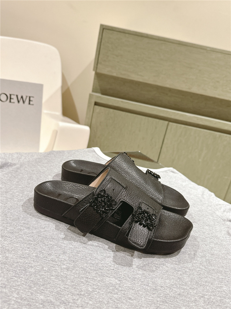 L0ew* new color matching slippers for couples replica shoes