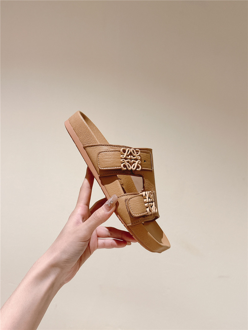 L0ew* new color matching slippers for couples replica shoes