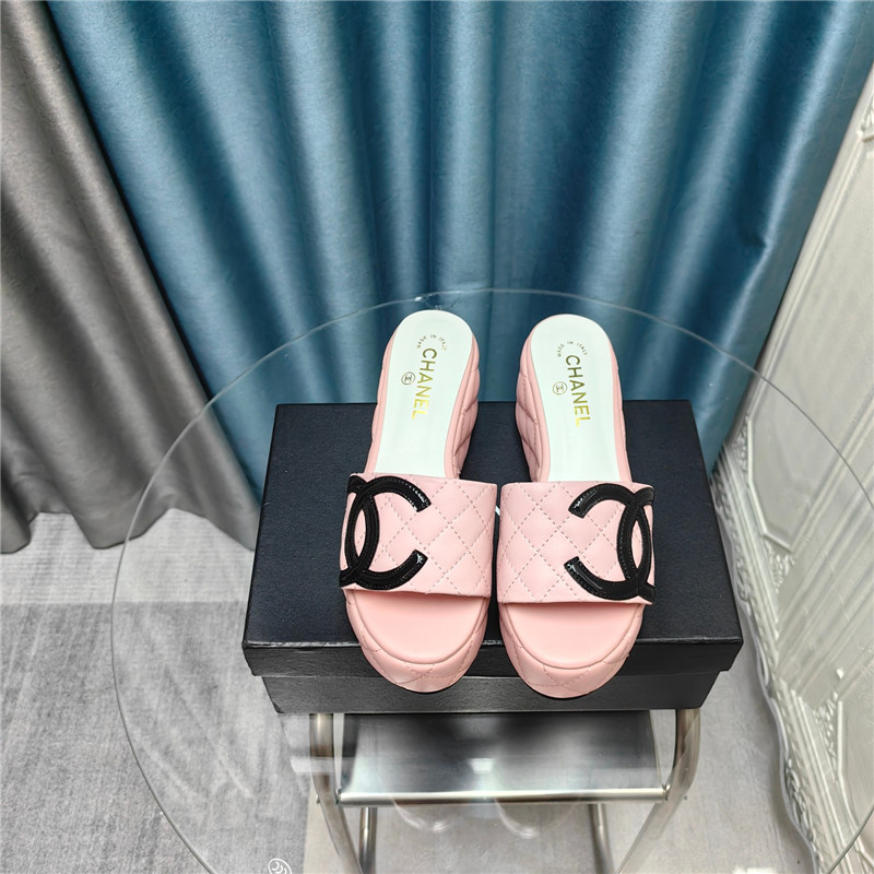 Ch**el large pair of c slippers replica shoes