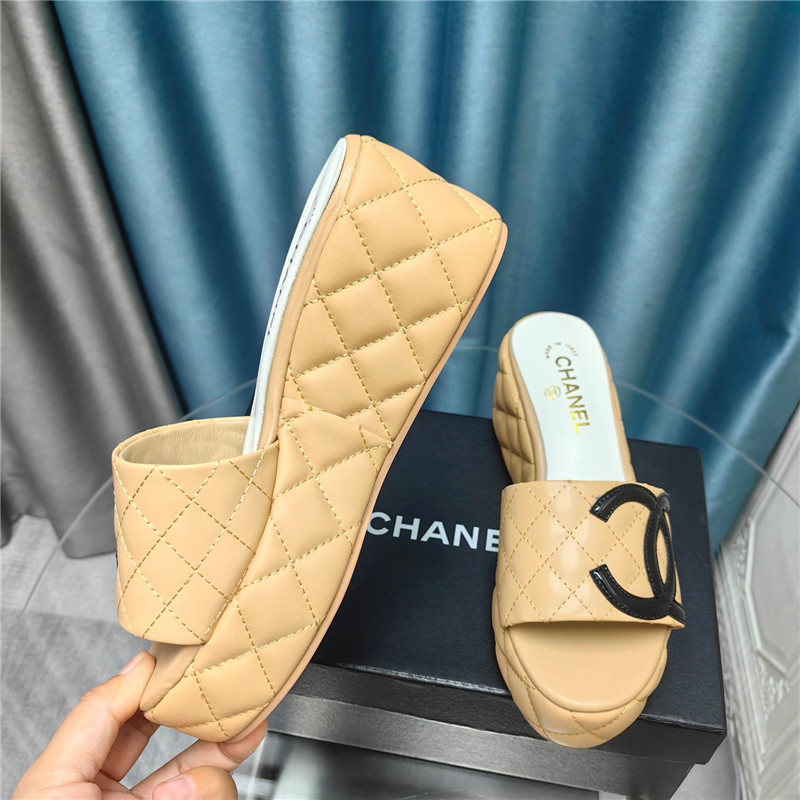 Ch**el large pair of c slippers replica shoes