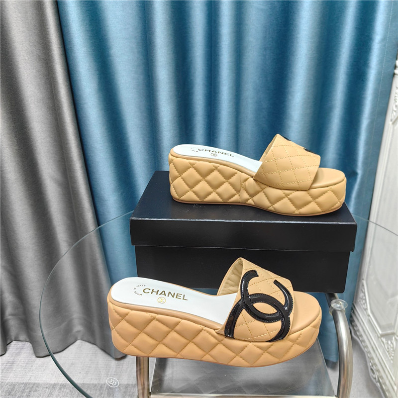 Ch**el large pair of c slippers replica shoes