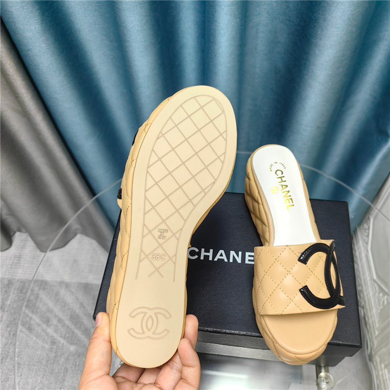 Ch**el large pair of c slippers replica shoes