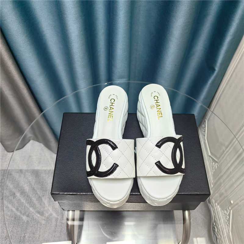 Ch**el large pair of c slippers replica shoes