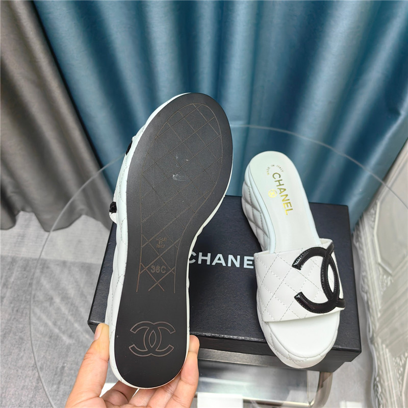 Ch**el large pair of c slippers replica shoes