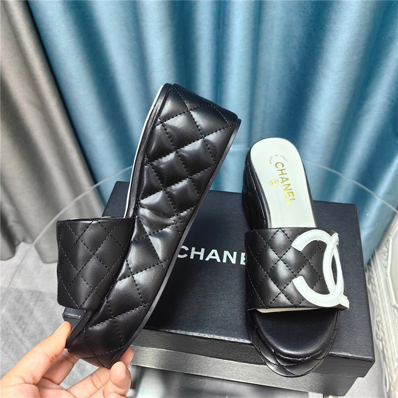 Ch**el large pair of c slippers replica shoes