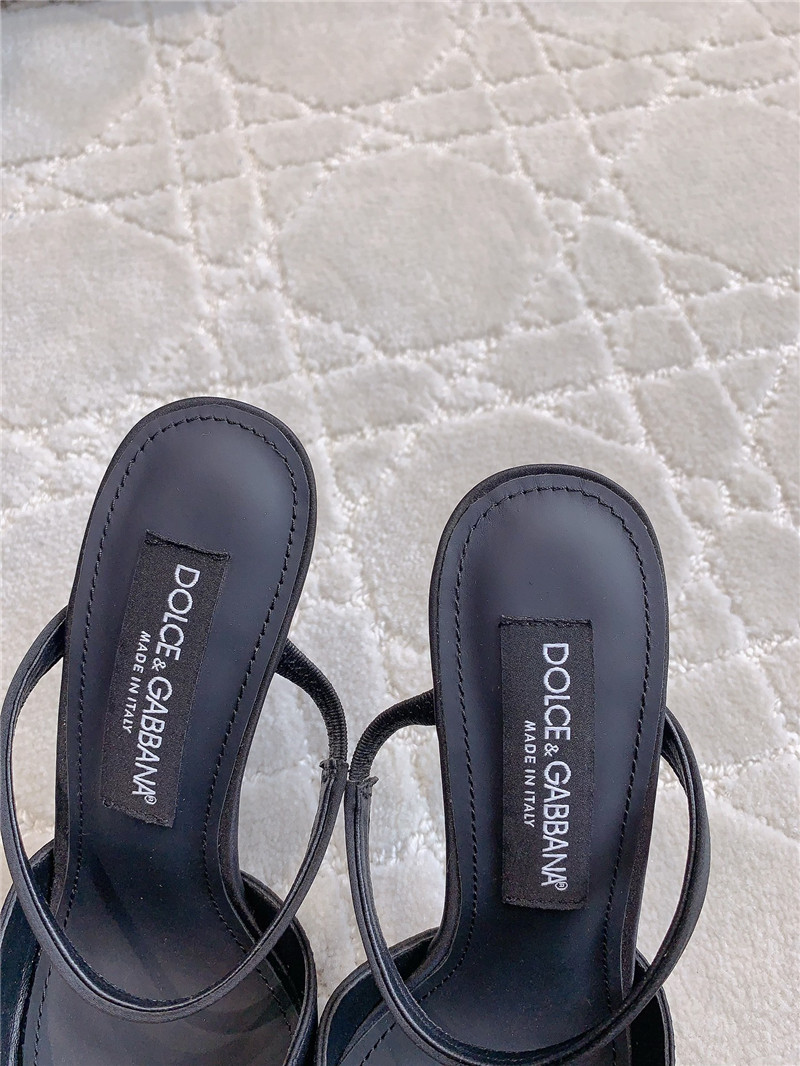 Dolce & Gabbana d&g rhinestone high heels replica shoes