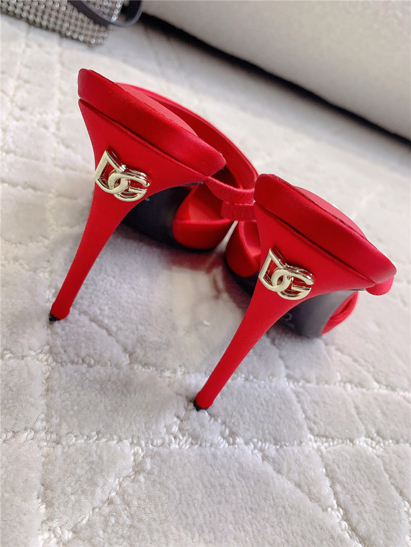 Dolce & Gabbana d&g rhinestone high heels replica shoes