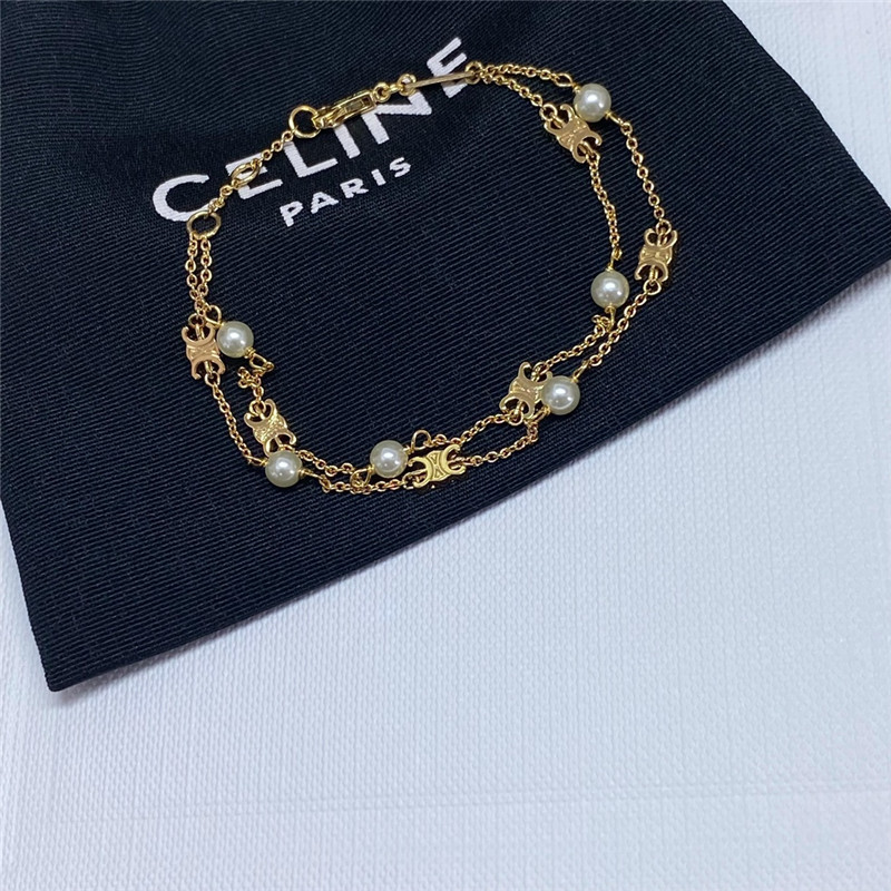 Ce1i*e arc de triomphe pearl necklace/bracelet