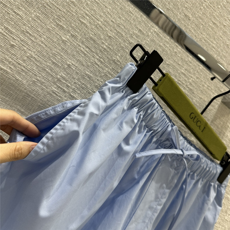 Gvc*1 aqua blue cotton shorts replica clothing