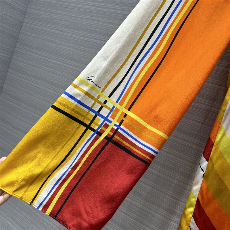 Gvc*1 patchwork printed silk pants replica clothing sites