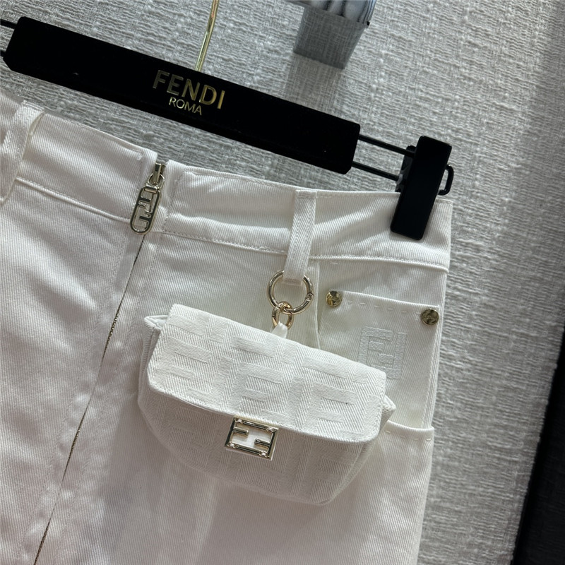 F**di small bag denim long skirt replicas clothes