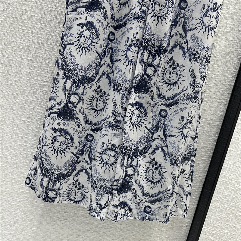 D10r jouy printed pattern casual trousers replica d&g clothing