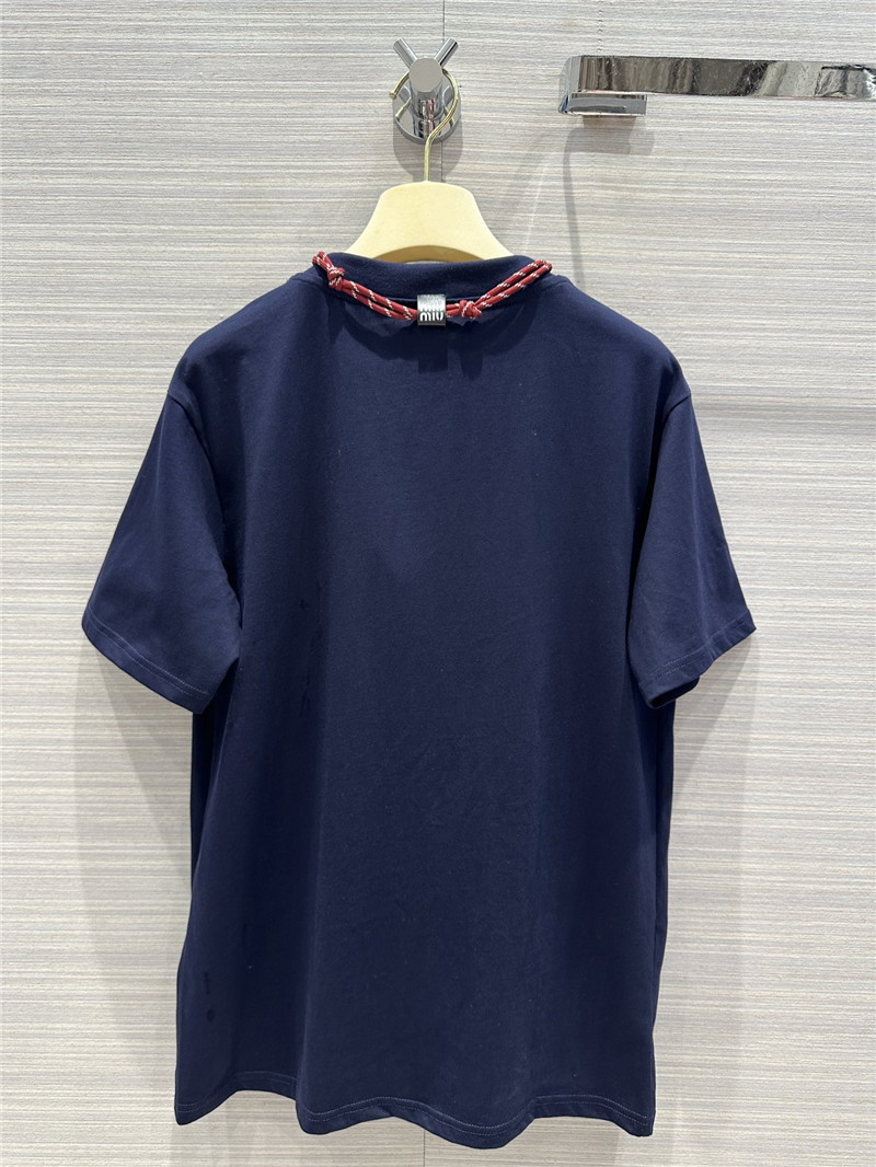 M1um1u necklace design temperament t-shirt replica clothing