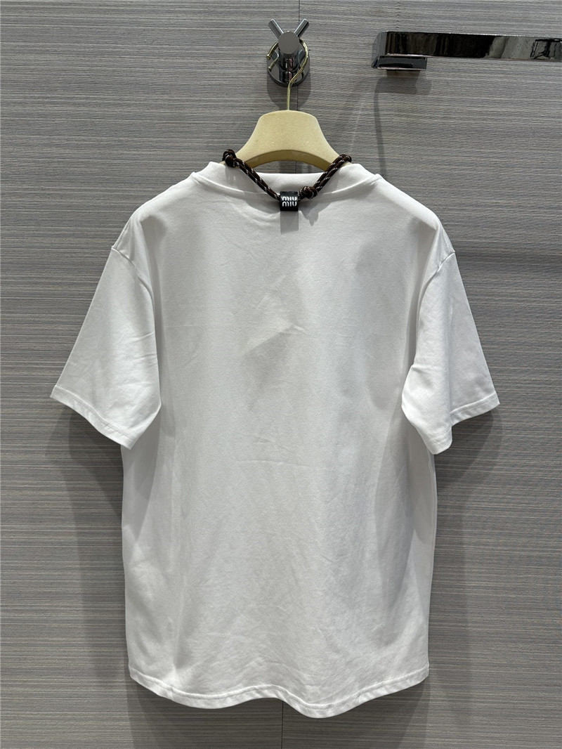M1um1u necklace design temperament t-shirt replica clothing