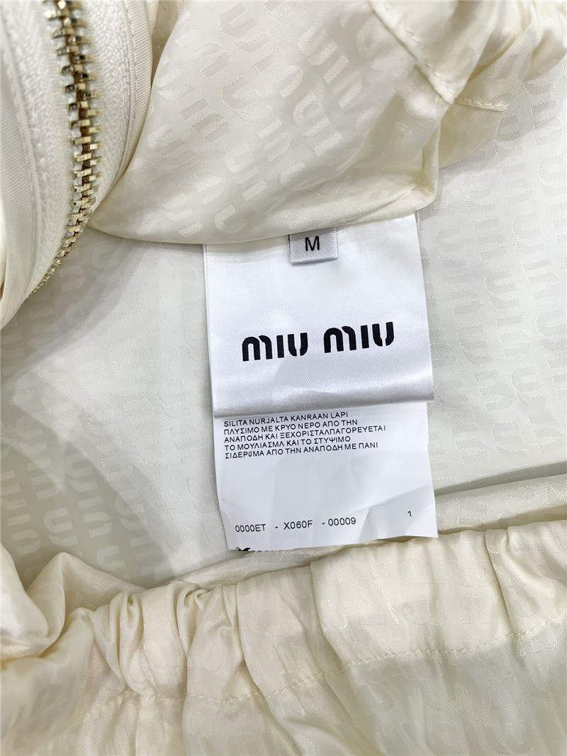 M1um1u belted jacket replica d&g clothing